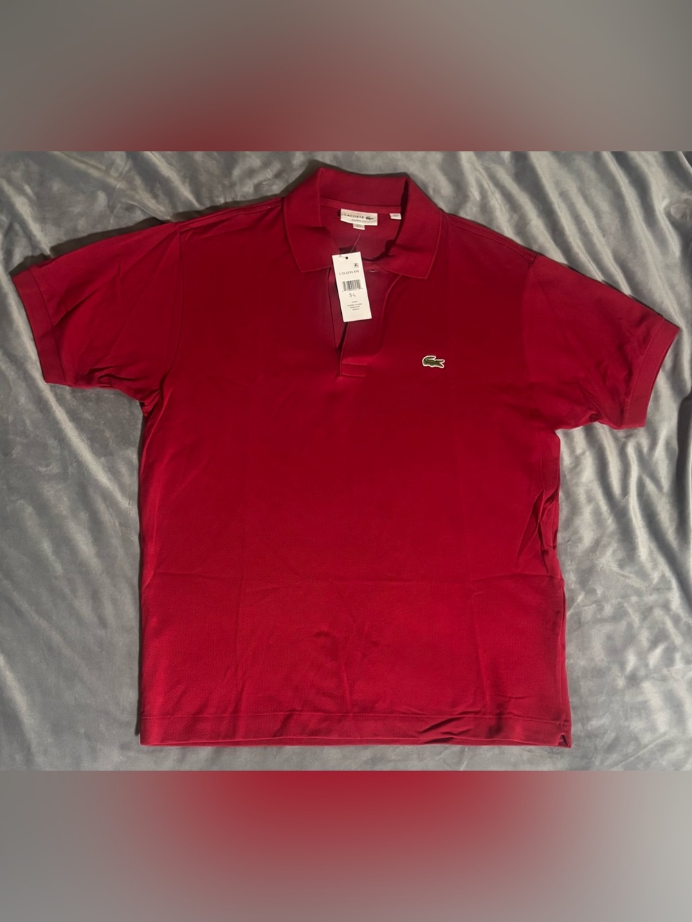Lacoste Original L.12.12 Classic Fit Bordeaux Polo Shirt Men’s L NWT
